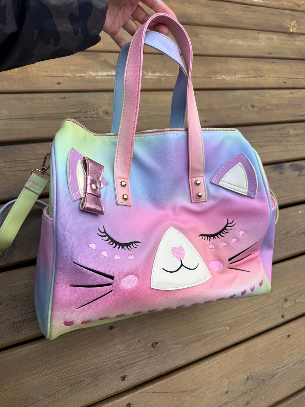 Under One Sky pink Duffle Bag